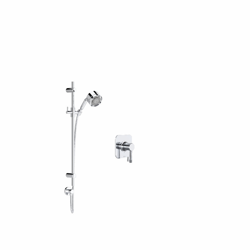 Graceline Pressure-Balanced Shower Faucet with Rough-in Valve, Polished Chrome
