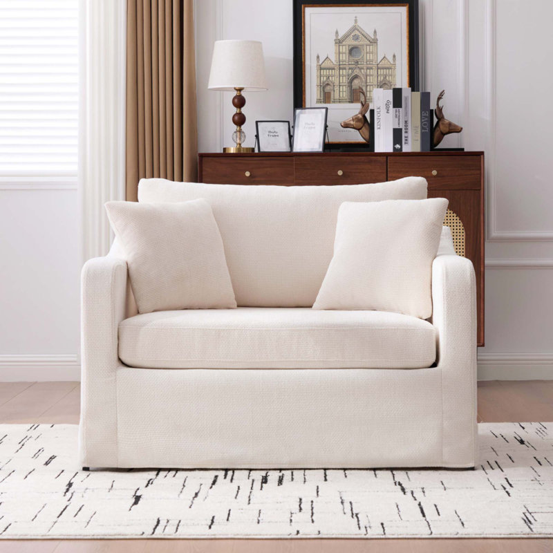 Fauteuil d'appoint 43,9 po, Beige