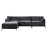 Canapé modulaire en L avec repose-pieds 106,3 po