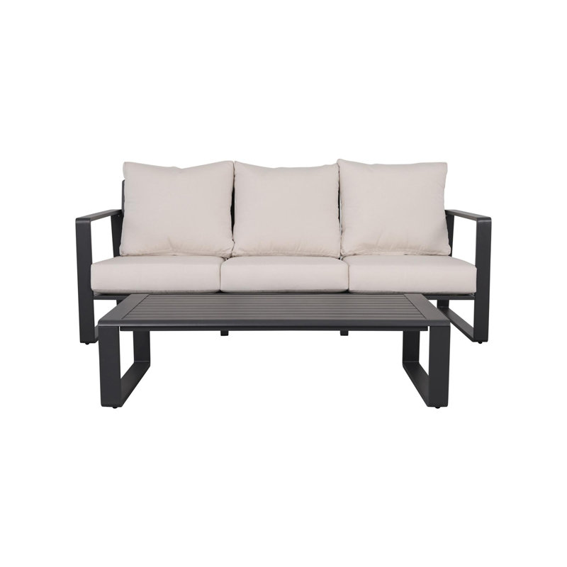 Three-seat sofa + rectangular coffee table,