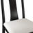5-Piece Dining Set With Black Round Table And Black Upholstered Center Splat Back Chairs-1377571812