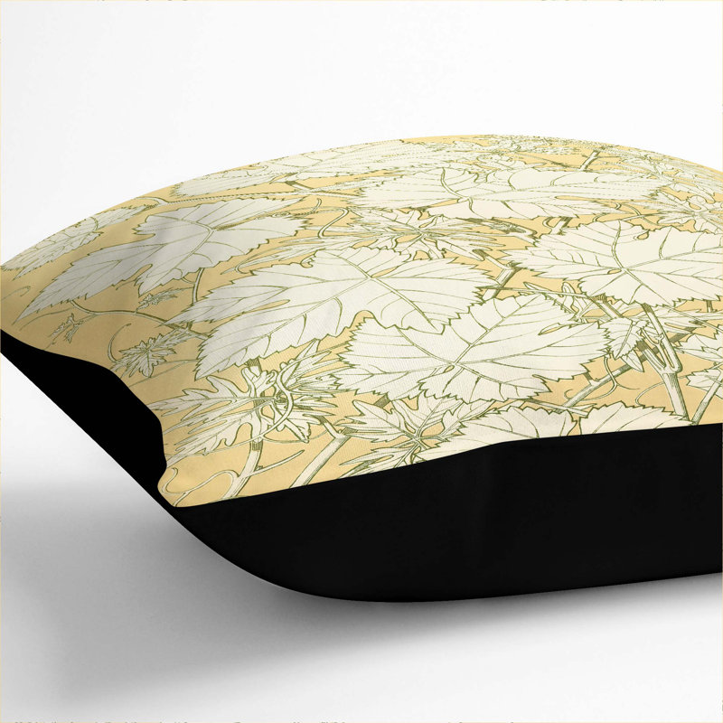 Square Throw Cushion, Black, 55cm H x 55cm W x 20cm D