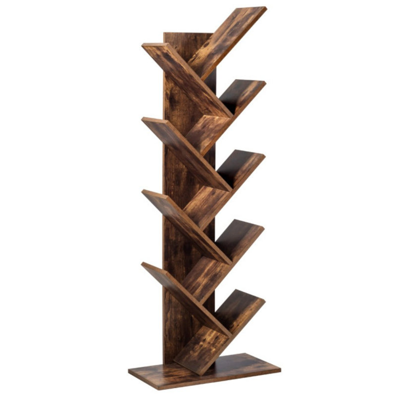 8-Tier Free Standing Tree Bookshelf