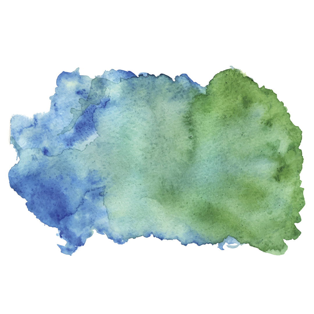 Aquarellfarben Fleck von Color_Brush - Leinwandgemälde