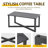 2-Piece Wicker Patio Conversation Set With Plush Cushions And Coffee Table For Outdoor Relaxation-2033282970