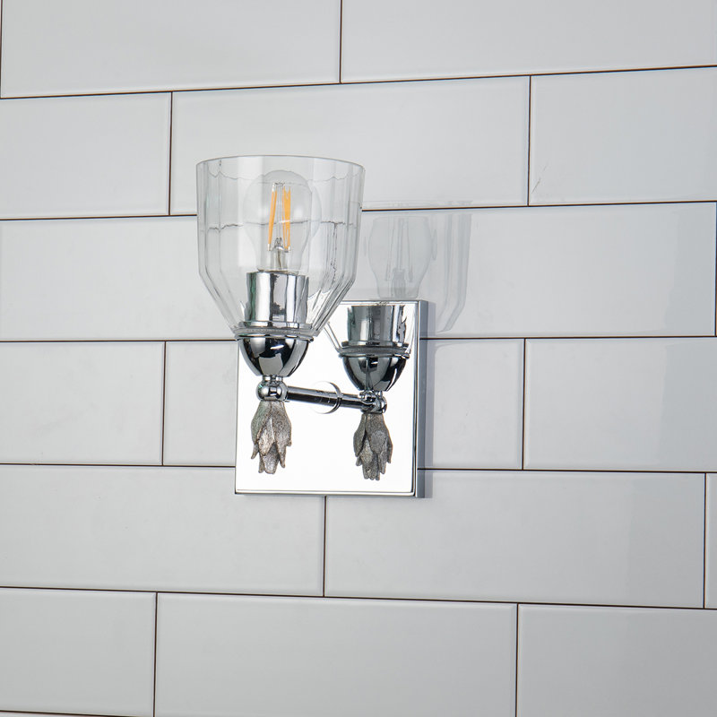Fun Finial 1 - Light Armed Sconce, Chrome