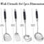 Stainless Steel Wok Utensil Set With Wooden Handles - 4-Piece Kitchen Cooking Tools Including Slotted Turner, Soup Ladle, And Spatula
