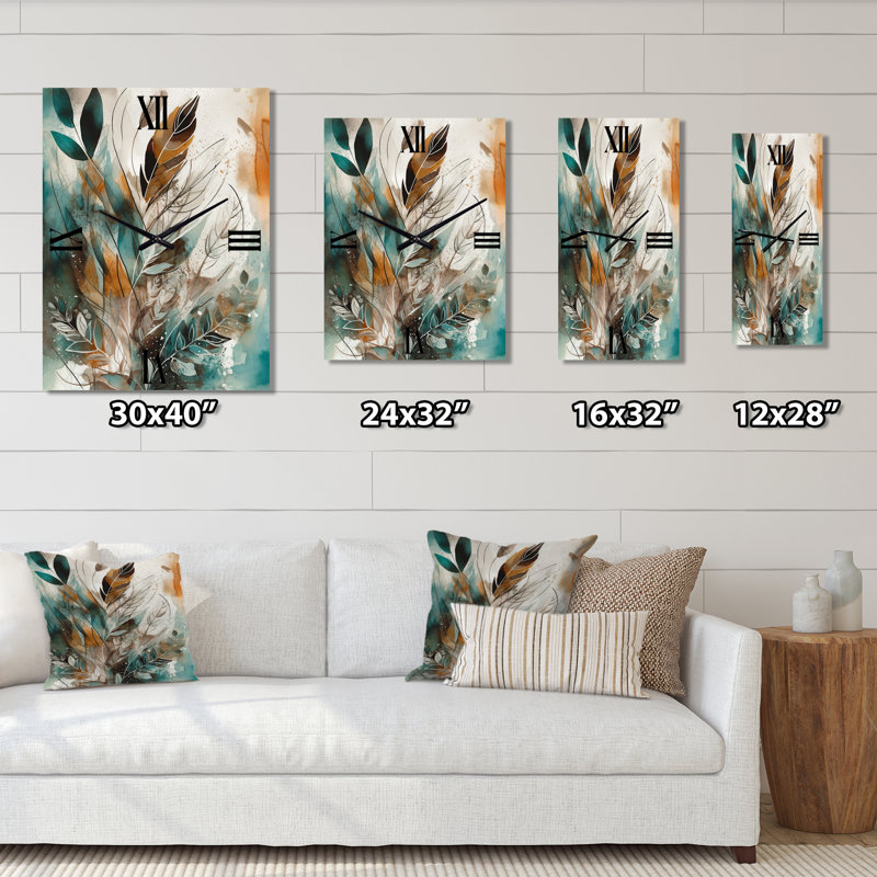 Horloge murale Jasmond, H 28 po x l 12 po x P 1 po