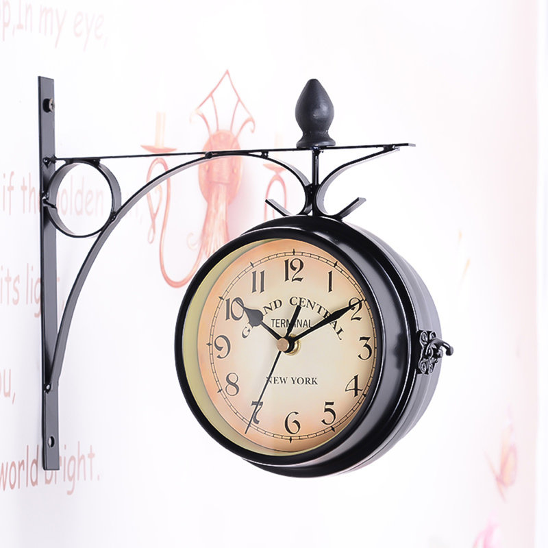 Hamil Metal Wall Clock, 23.4cm H x 21.85cm W x 8.2cm D