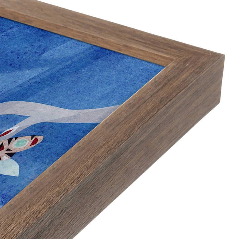 «Wilderness Collage X» par Kim Conway, reproduction d'art, H 30 po x l 20 po, Open Corner Framed Print without Mat Paper