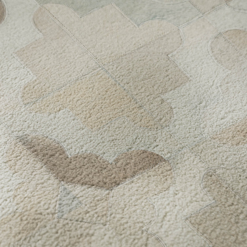 Premium Machine Washable Lewes AMF103 Ivory Rug, Runner 2'3" x 7'6"