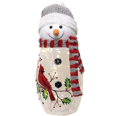 Bonhomme de neige en verre
