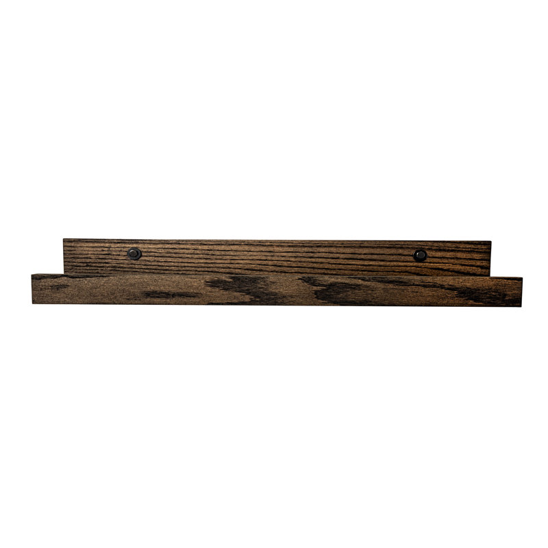 Grandes tablettes rayonnées en chêne massif 3 pièces Rayne, 20x6x5