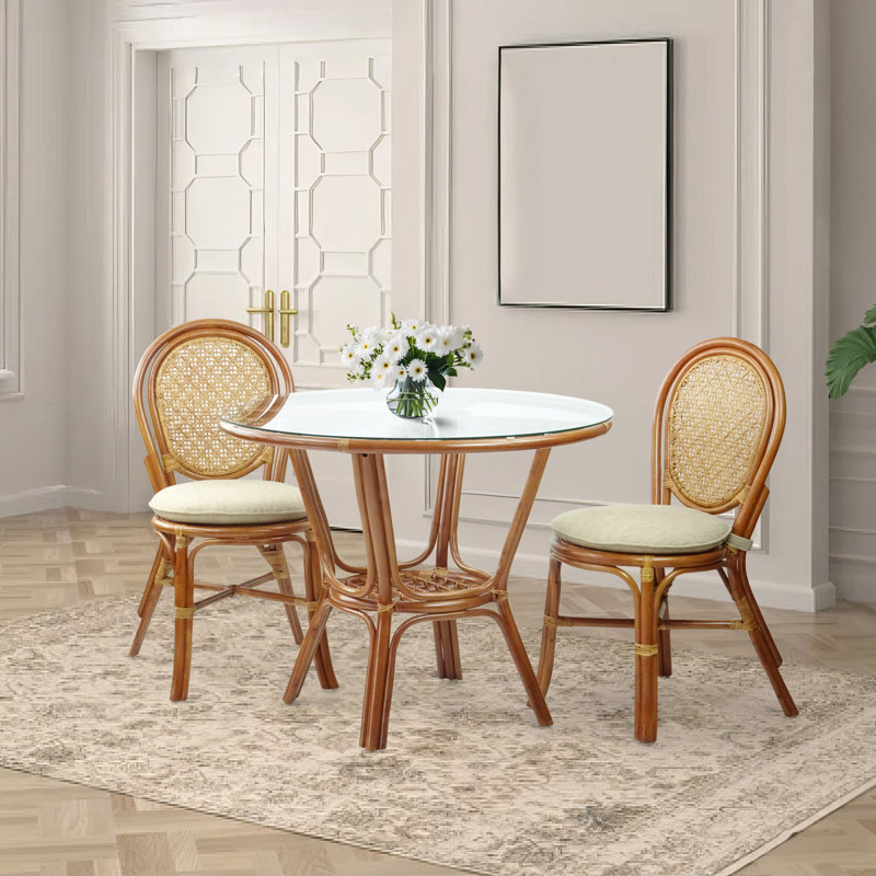 Ensemble repas rond 37,5 po Chetana Glynda, Colonial, Colonial
