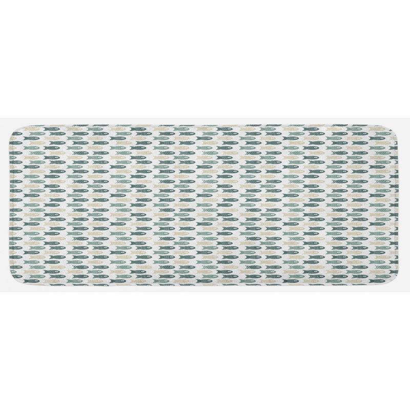 Tapis de cuisine poisson