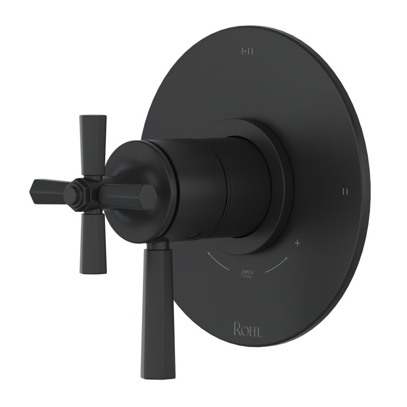 Garniture thermocompacte 1/2 "avec 3 fonctions Modelle, Noir mat