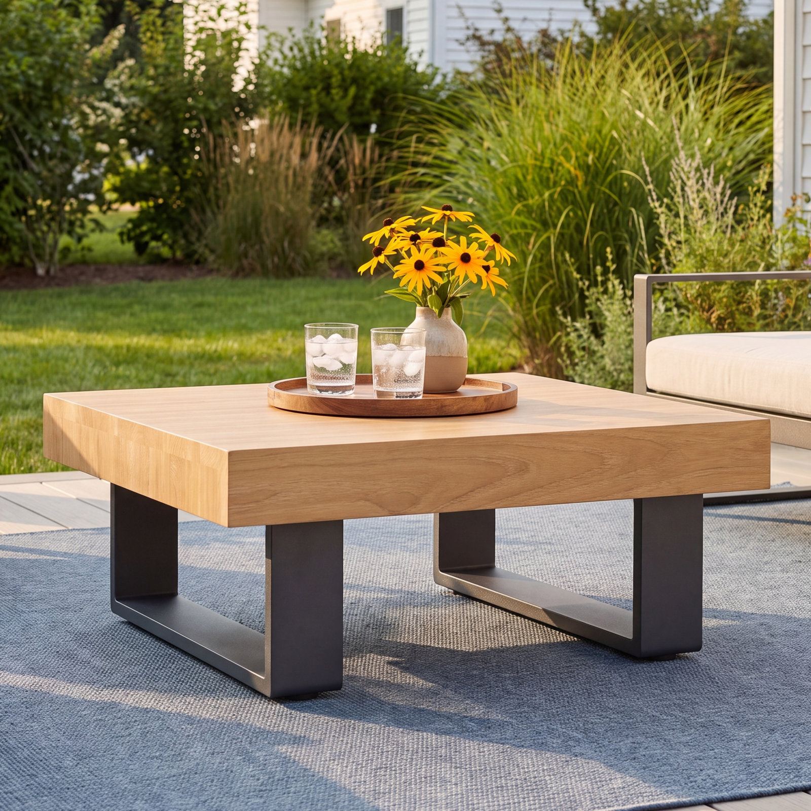 Perina 39" Teak Patio Table