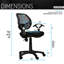 Chaise de bureau en filet Midback