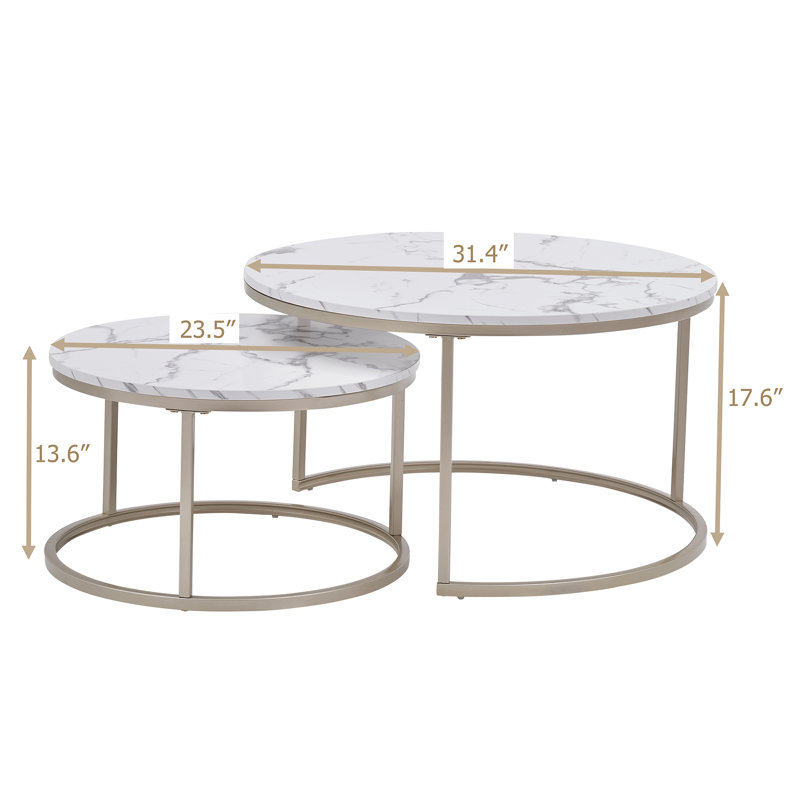 Dyches Nesting Coffee Table, Golden