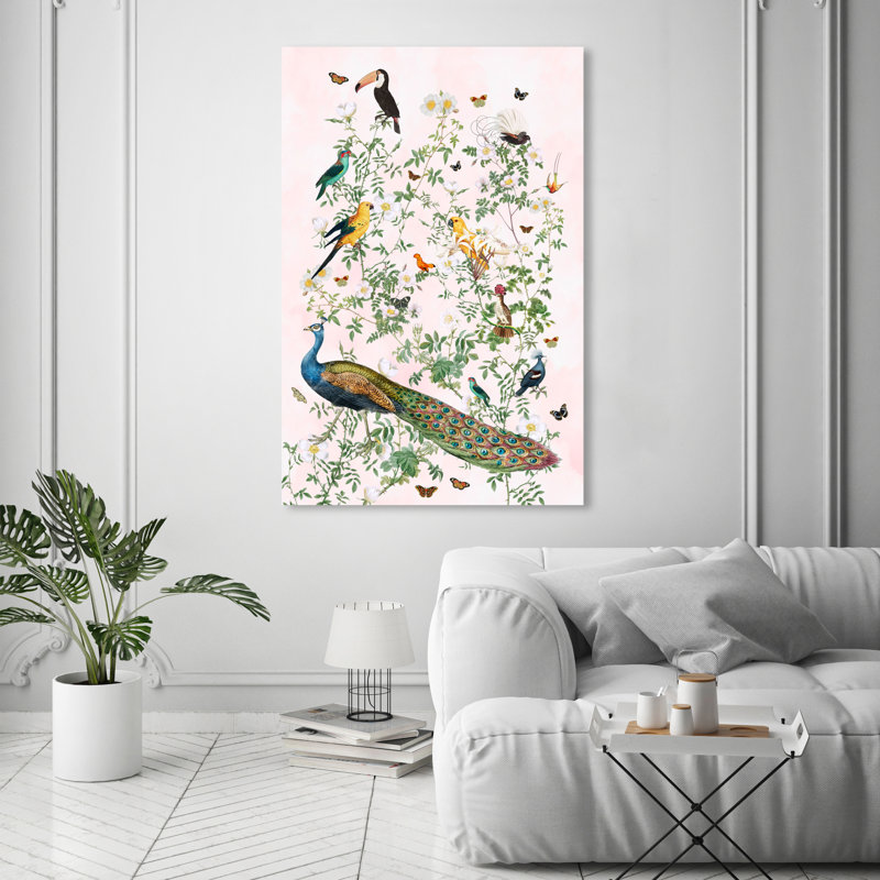 Maracas chinoiserie - Impression sur toile, Toile tendue, H 54 po x l 36 po