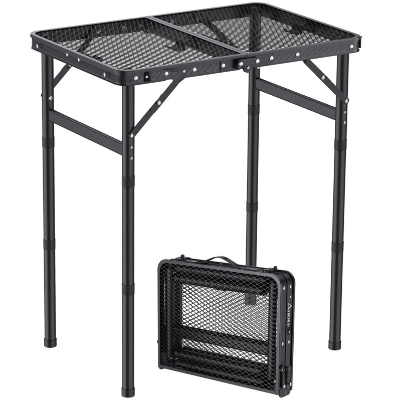 Rectangular Outdoor Picnic Table, Black
