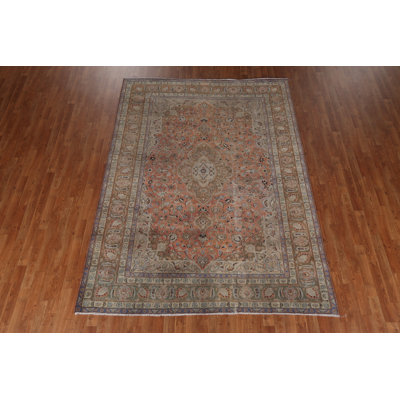Over-Dyed Distressed  Wool  Rug 7x9