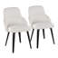 Chaise rembourrée York en similicuir York par Lumisource - ensemble de 2-113645579-113645573