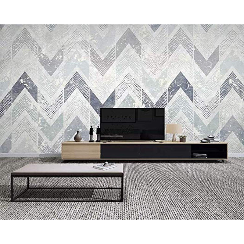 Chevron Wall Mural, 98" L x 150" W