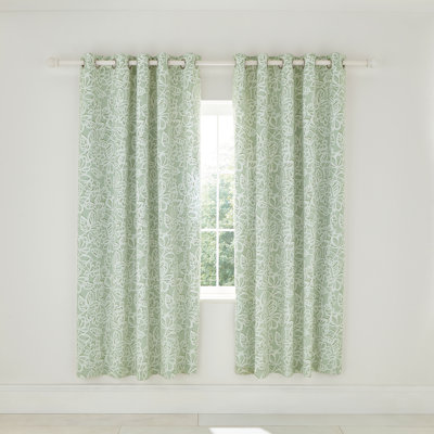 Jasminda Eyelet Room Darkening Curtains