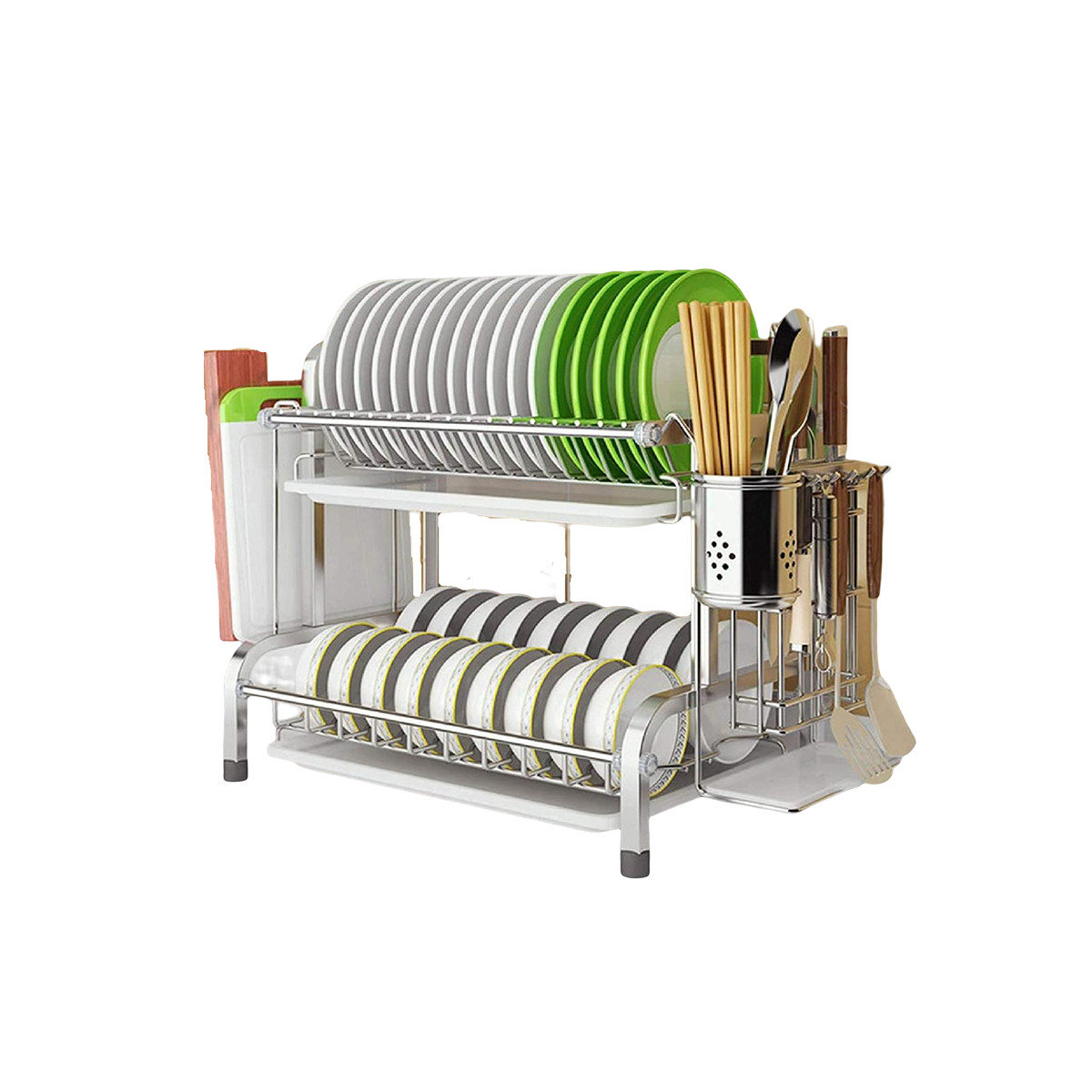ZHILAI TENGSHUN TRADING INC Extra Large Stainless Steel Over the Sink Dish  Rack