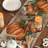 Dot Pumpkins Vine Fall Table Runner, Seasonal Autumn Thanksgiving Kitchen Dining Table Decoration For Home Party Decor 13X72 Inch