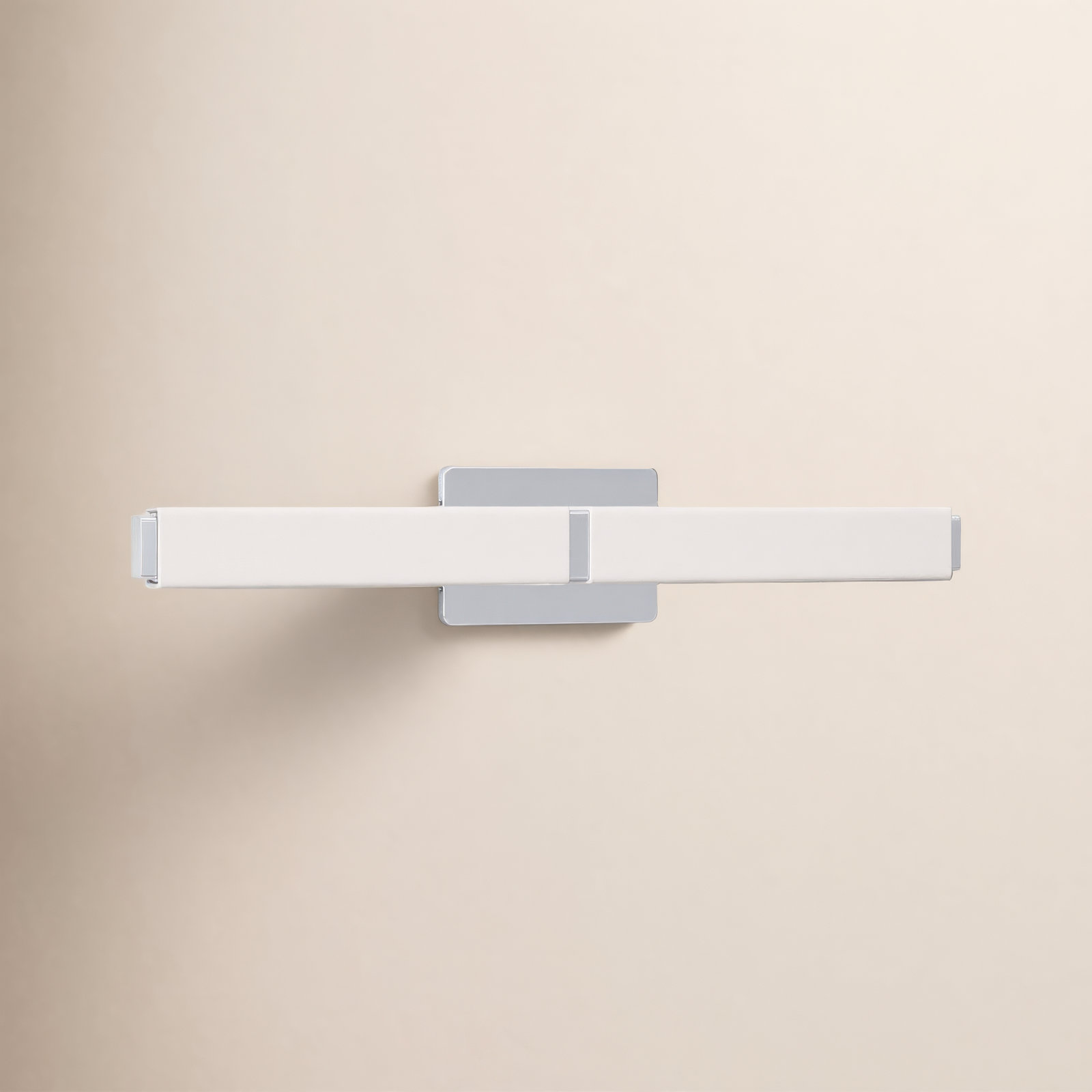 Erby Single Light Glass Dimmable LED Flush Mounted Sconce, Brushed Nickel, 3000K, 5" H x 27" W x 3" D
