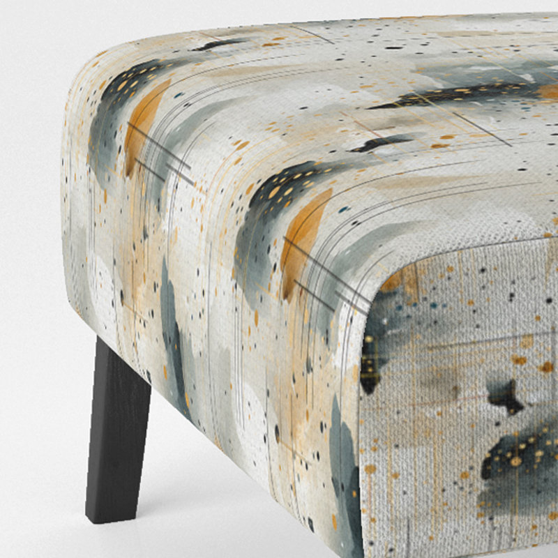 Motif géométrique urbain - Fauteuil de chambre rembourré moderne et contemporain