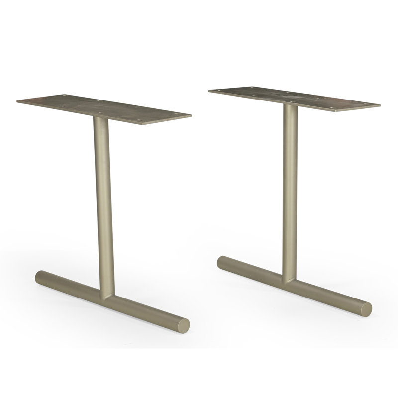 Dining 28.5" T-Shape Table Base, Pewter