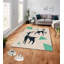 Tapis luxueux en velours 4,6 x 7,2 pieds | 100% polyester, 740 g / m² | Revers en feutre antidérapant, lavable à la machine | Imprimé numérique, facile à nettoyer, parfait pour le salon et la chambre à coucher-837476030