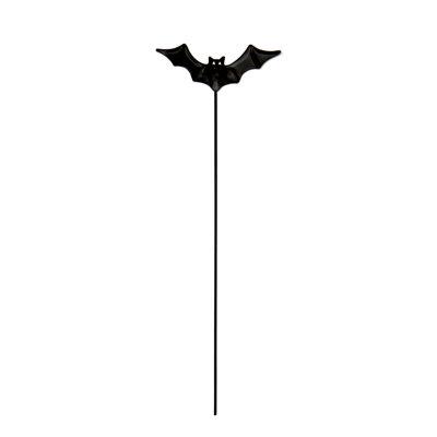17" Metal Halloween Bat Pick Garden Stake