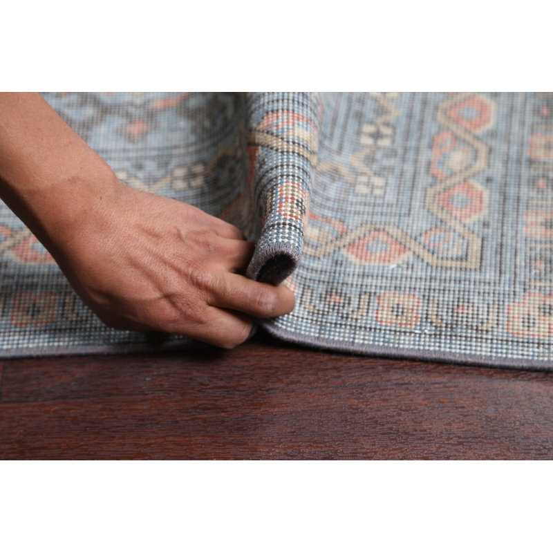 Tapis gris en laine