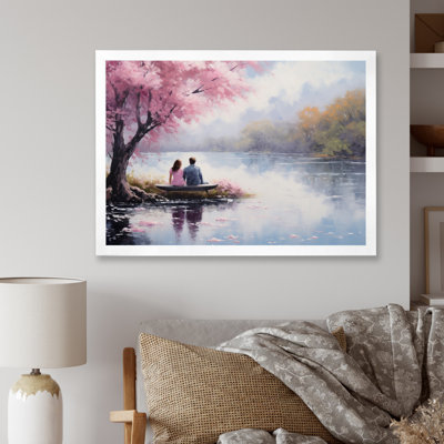 Romantic Couple Landscape Serenity III - Romantic Landscape Wall Art Living Room