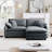 Two-Seater Sofa  With One Footrest
