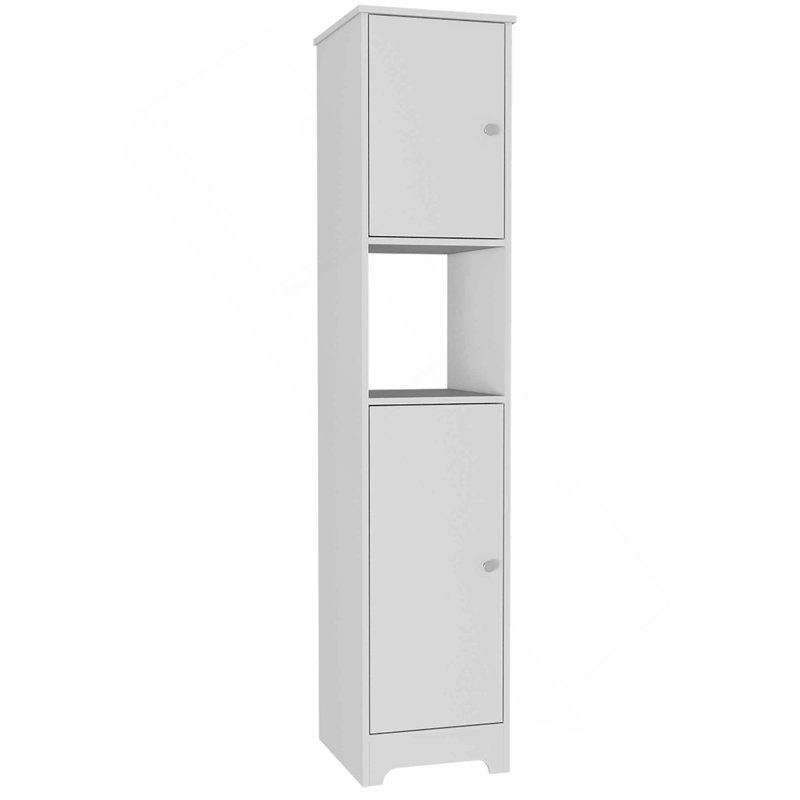 Armoire à linge à 1 tablette Brighton - blanc, Blanc