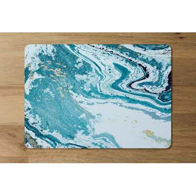 Rutha Polyester, Wood Abstract Rectangle Placemat