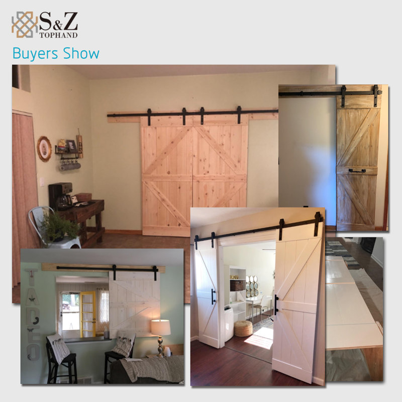 Unfinished Natural Spruce 26" x 84" Sliding Barn Door