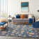Verda Navy Blue Area Rug