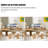 Light Walnut Color+White Rectangular Solid Wood with 3 drawers desk-763751003