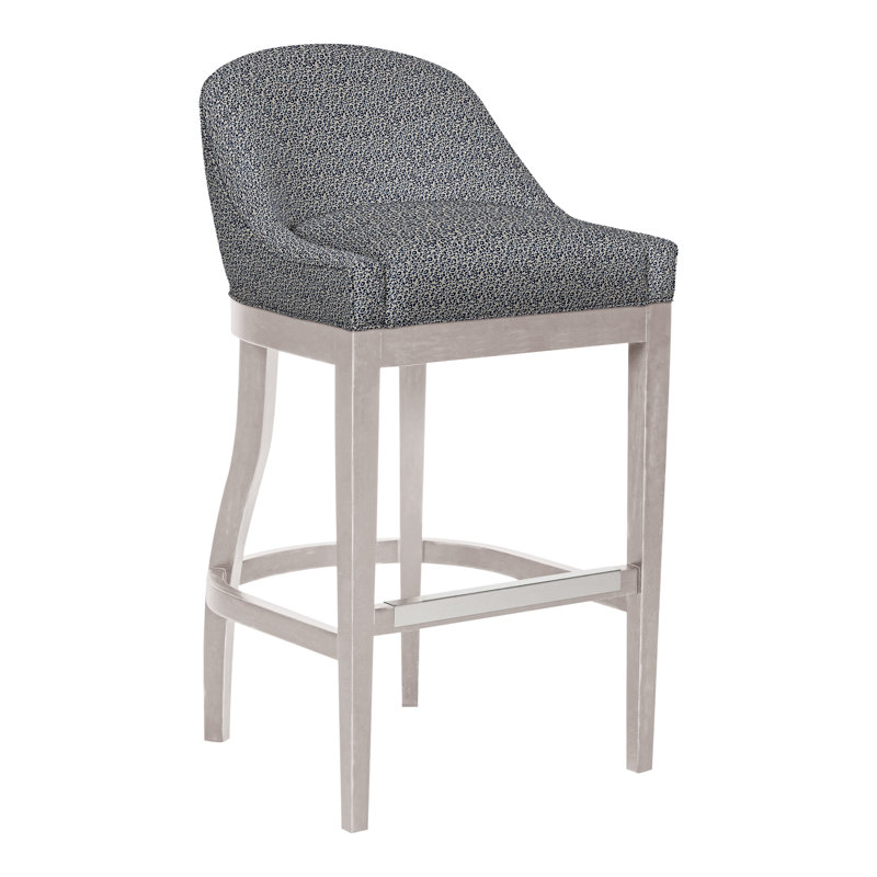 Tabouret de bar 40 po Vanguard Calloway, Tuck métal, Gris colombe
