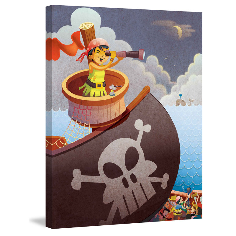 « pirate fille », art sur toile