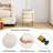 Round Storage Ottoman Multiuse Vanity Stool With Metal Legs-114893891