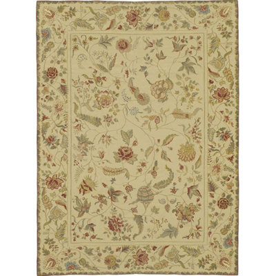 Wool Floral Indoor Rug