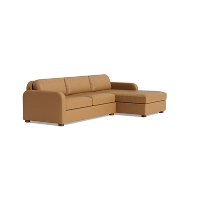 Archie Leather Sofa with Chaise (105")