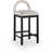 Beige Fabric Seat/Black Frame